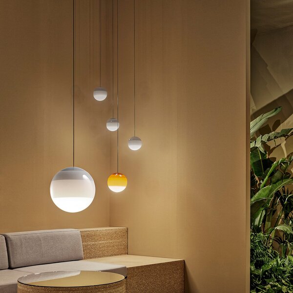 Függőlámpa MARSET, Dipping Light, dimmable, Fehér, Nappali, Üveg, Dizájn