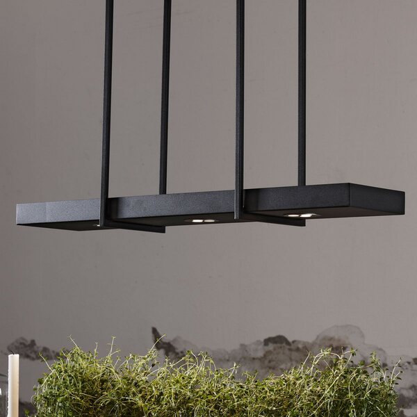 Függőlámpa Markslöjd, Tray, dimmable, Fekete, Nappali, Fém, Skandináv