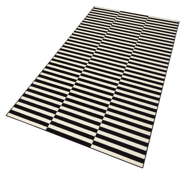Fekete-krémszínű szőnyeg 80x200 cm Gloria – Hanse Home