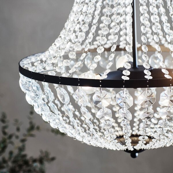 Csillárok Markslöjd, Gränsö, dimmable, Átlátszó, Nappali, Kristály