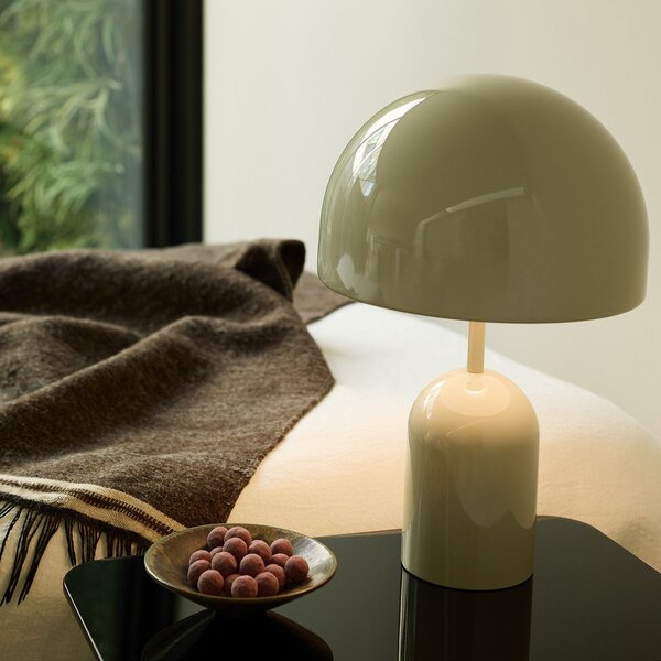 Asztali lámpa Tom Dixon, Bell, dimmable, Szürke, Nappali, Fém, Dizájn
