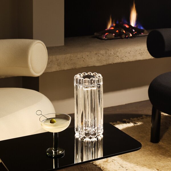 Asztali lámpa Tom Dixon, Press, dimmable, Átlátszó, Nappali, Üveg, Dizájn