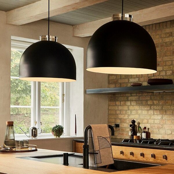 Függőlámpa AYTM, Luceo, dimmable, Fekete, Nappali, Fém, Dizájn