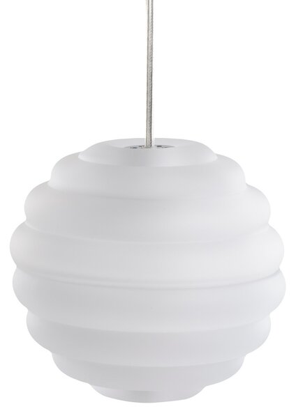 Függőlámpa Tom Dixon, Press Sphere, dimmable, Fehér, Nappali, Üveg, Dizájn
