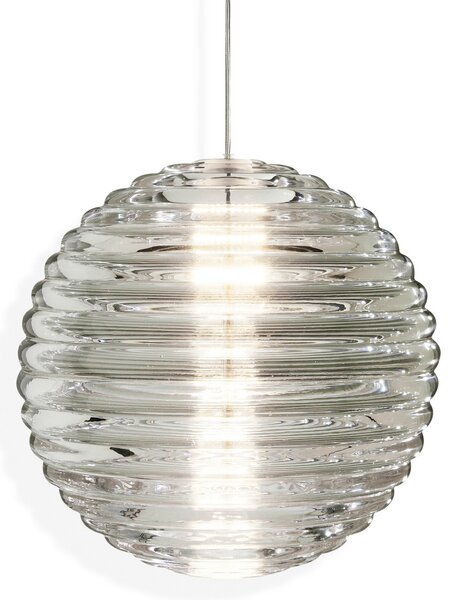 Függőlámpa Tom Dixon, Press Sphere, dimmable, Átlátszó, Nappali, Üveg, Dizájn