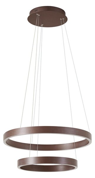 Függőlámpa Lucande, Yonam, dimmable, Barna / Rozsdabarna, Étkező, Fém, Modern