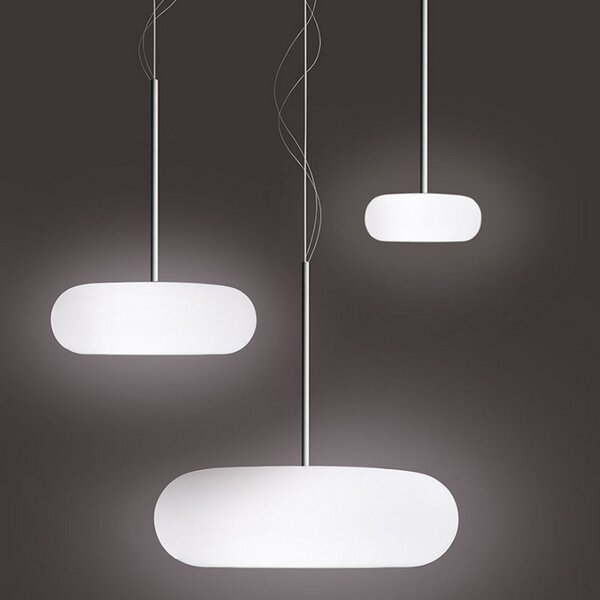 Függőlámpa Artemide, Itka, dimmable, Fehér, Nappali, Üveg, Modern