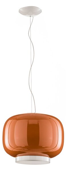 Függőlámpa Foscarini, Chouchin 1, dimmable, Narancs, Konyha, Üveg, Dizájn