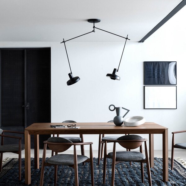 Mennyezeti Lámpa GRUPA, Arigato, dimmable, Fekete, Dolgozószoba / iroda, Fém