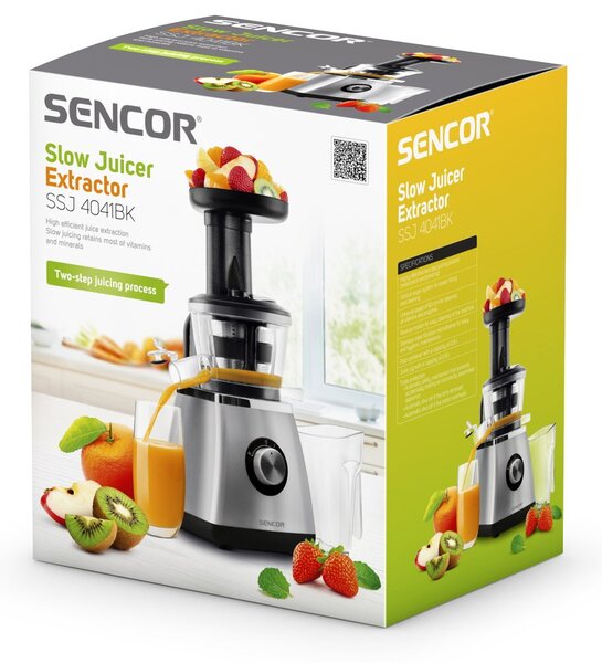 Sencor SSJ 4041BK csavaros gyümölcscentrifuga,ezüst