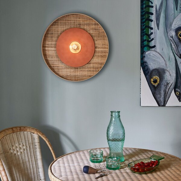 Fali Lámpa MARKET SET, Portinatx, dimmable, Barna / Rozsdabarna, Nappali, Kerámia, Dizájn