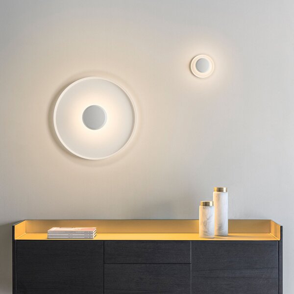 Fali Lámpa Vibia, Top, dimmable, Fehér, Nappali, Fém, Modern
