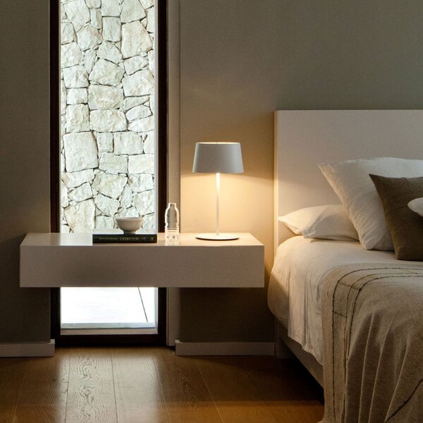 Asztali lámpa Vibia, Warm, Fehér, Nappali, Fém, Modern