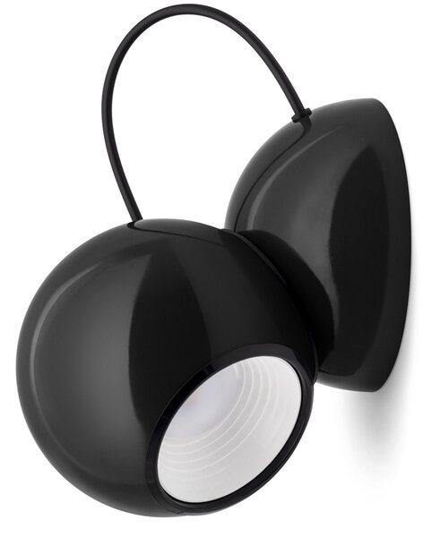 Fali Lámpa Stilnovo, Gravitino, dimmable, Fekete, Nappali, Fém, Dizájn