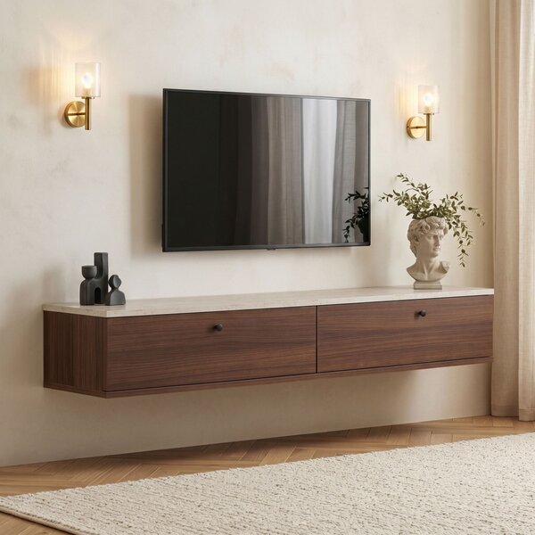 Ligne TV-állvány, travertin, 160 cm