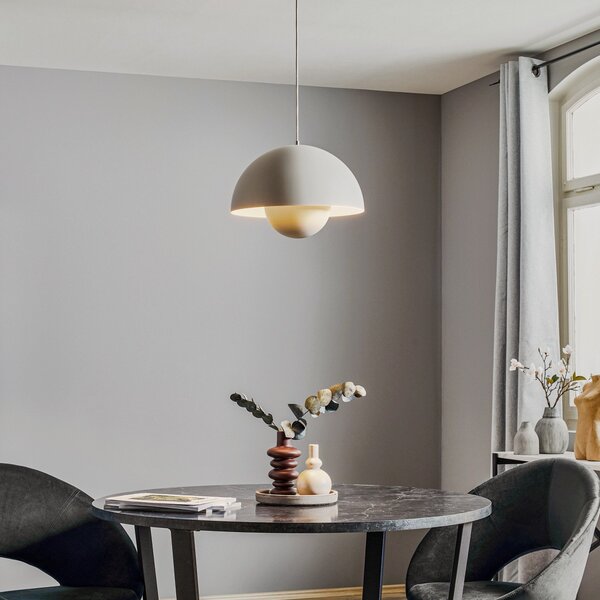 Függőlámpa &Tradition, Flowerpot VP7, dimmable, Szürke, Nappali, Fém, Dizájn
