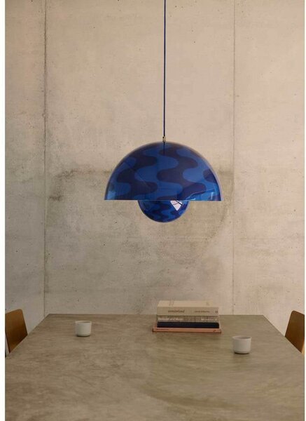 Függőlámpa &Tradition, dimmable, Kék, Nappali, Fém, Dizájn