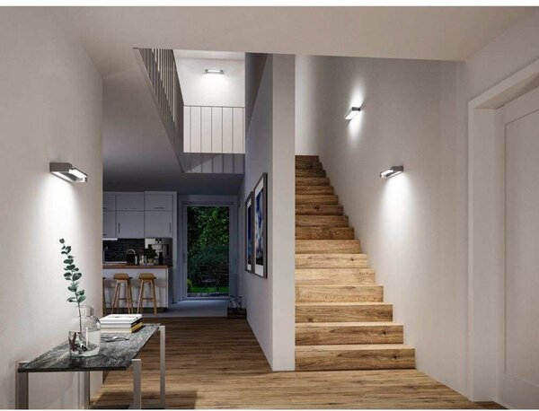 Fali Lámpa Paulmann, Lucille, dimmable, Szürke, Fürdőszoba, Fém, Modern