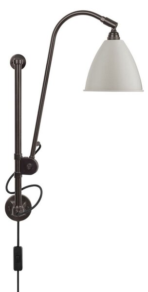 Bestlite BL5 fali lámpa, Ø 16 cm, fekete/sárgaréz/fehér