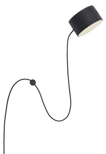 Fali Lámpa Muuto, dimmable, Fekete, Nappali, Fém