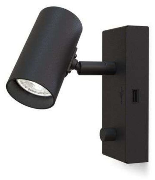 Fali Lámpa Belid, dimmable, Fekete, Nappali, Fém