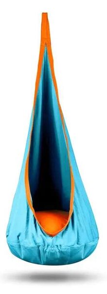 NeoSport egyszemélyes Csepphinta, párnás, 140x55 cm, 80 kg - Türkiz, Narancs