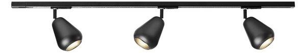 Spotlámpa Nuura Aps, Anoli Spot Track 3, dimmable, Fekete, Nappali, Fém, Skandináv