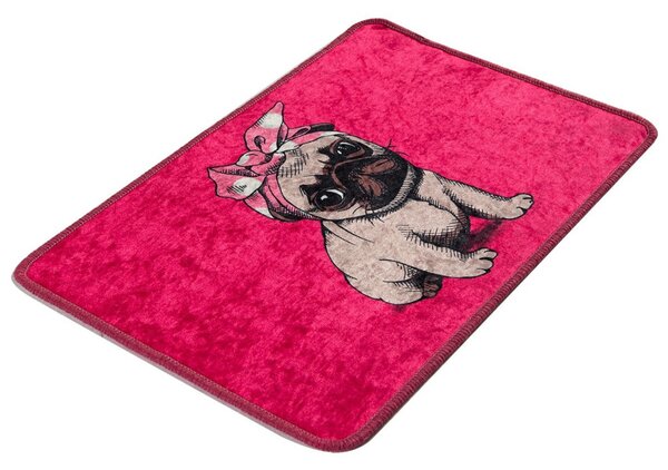Pink Pug fürdőszobai szőnyeg
