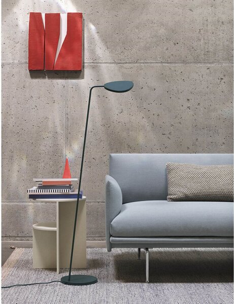 Állólámpa Muuto, dimmable, Zöld, Nappali, Alumínium