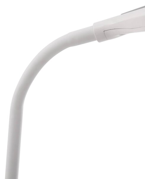 Lindby LED asztali lámpa Valtaria, fehér, CCT, dimmelhető, dimmelhető, Fehér / opál, Dolgozószoba / Iroda, Műanyag, Modern