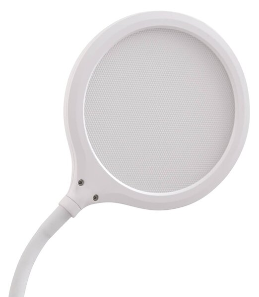 Lindby LED asztali lámpa Valtaria, fehér, CCT, dimmelhető, dimmelhető, Fehér / opál, Dolgozószoba / Iroda, Műanyag, Modern