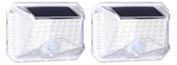 Aigostar B.V. Aigostar - KÉSZLET 2xLED Napelemes érzékelős fali lámpa LED/1,48W/5V IP65 AI0745