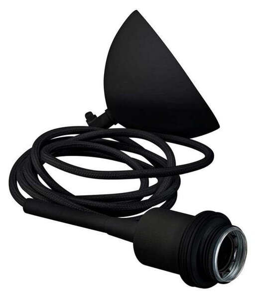 Gloria Függőlámpa Ø260 Black/Clear Glass - Belid