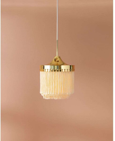 Függőlámpa Warm Nordic, Fringe, dimmable, Bézs, Nappali, Fém, Vintage