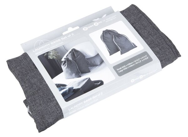 Textil szennyestartó zsák készlet 2 db-os – Bigso Box of Sweden