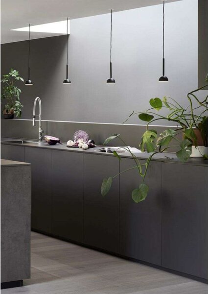 Függőlámpa Northern, dimmable, Fekete, Nappali, Fém