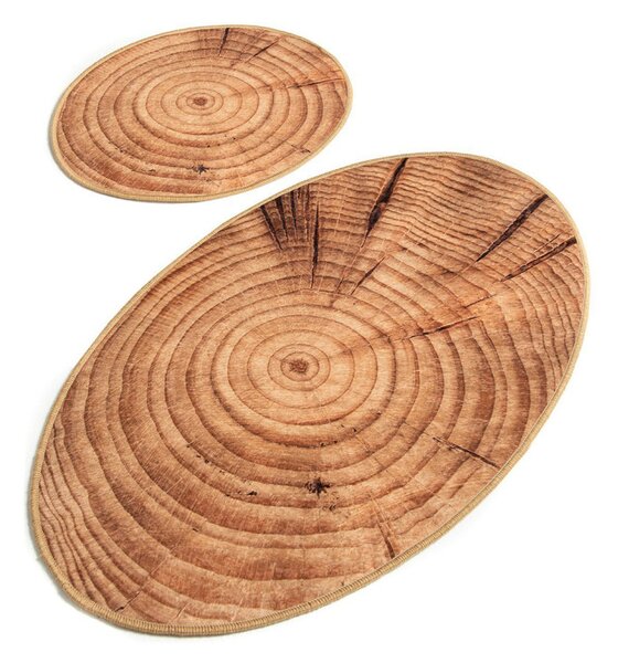 Wood mintás fürdőszobai szőnyeg