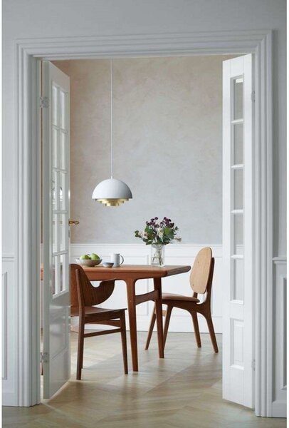 Függőlámpa Warm Nordic, Milieu Colour Mini, dimmable, Fehér, Nappali, Fém, Skandináv