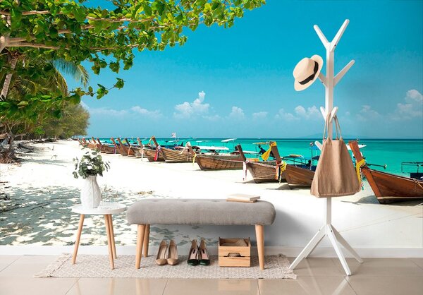 Fotótapéta fehér homokos strand a Bamboo szigeten