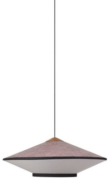 Függőlámpa Forestier, Cymbal, dimmable, Rózsaszín / Rosé, Nappali, Szövet / Textília, Vintage