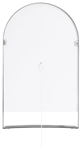 LED fürdőszobai tükör VALOUZE 61 cm 100 cm Polccal Ezüst