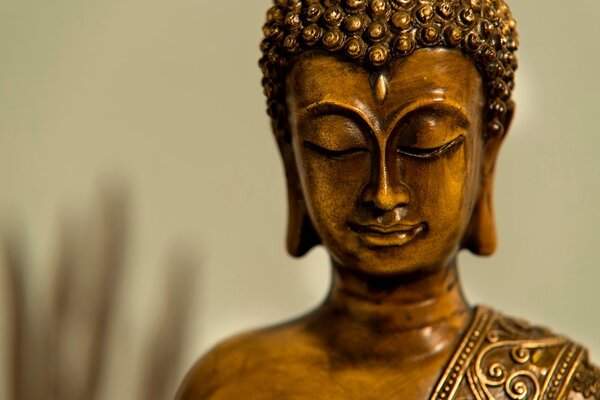 Tapéta bronz Buddha szobor