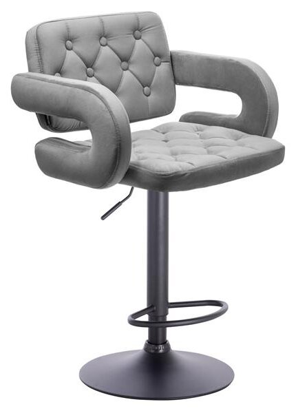 HR8403W Acél modern velúr szék