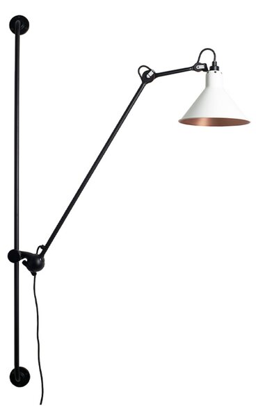Fali Lámpa Lampe Gras, Fekete, Nappali, Fém, Indusztriális dizájn