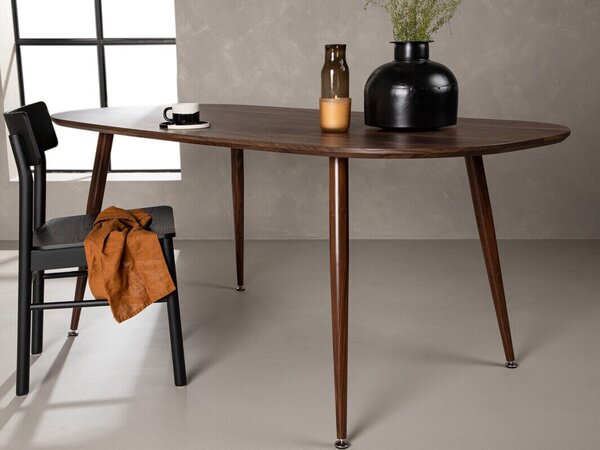 Asztal Dallas 3829, 75x90cm, Sötét barna