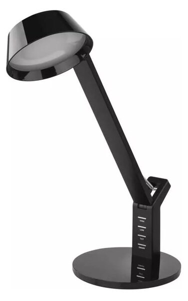 Fekete LED szabályozható asztali lámpa (magasság 39 cm) Simon – EMOS
