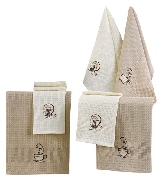 6 részes pamut konyharuha készlet 40x60 cm