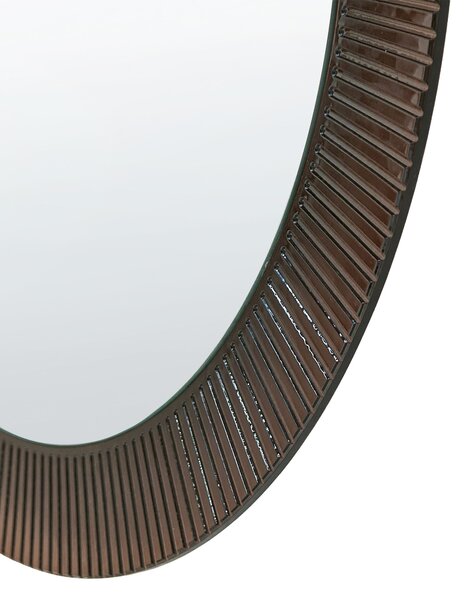 LED fürdőszobai tükör BESBE 80 cm 80 cm Barna