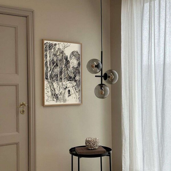 Függőlámpa Dyberg Larsen, Como, dimmable, Fekete, Nappali, Fém, Modern