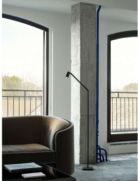 Állólámpa Nemo Lighting, dimmable, Fekete, Nappali, Alumínium